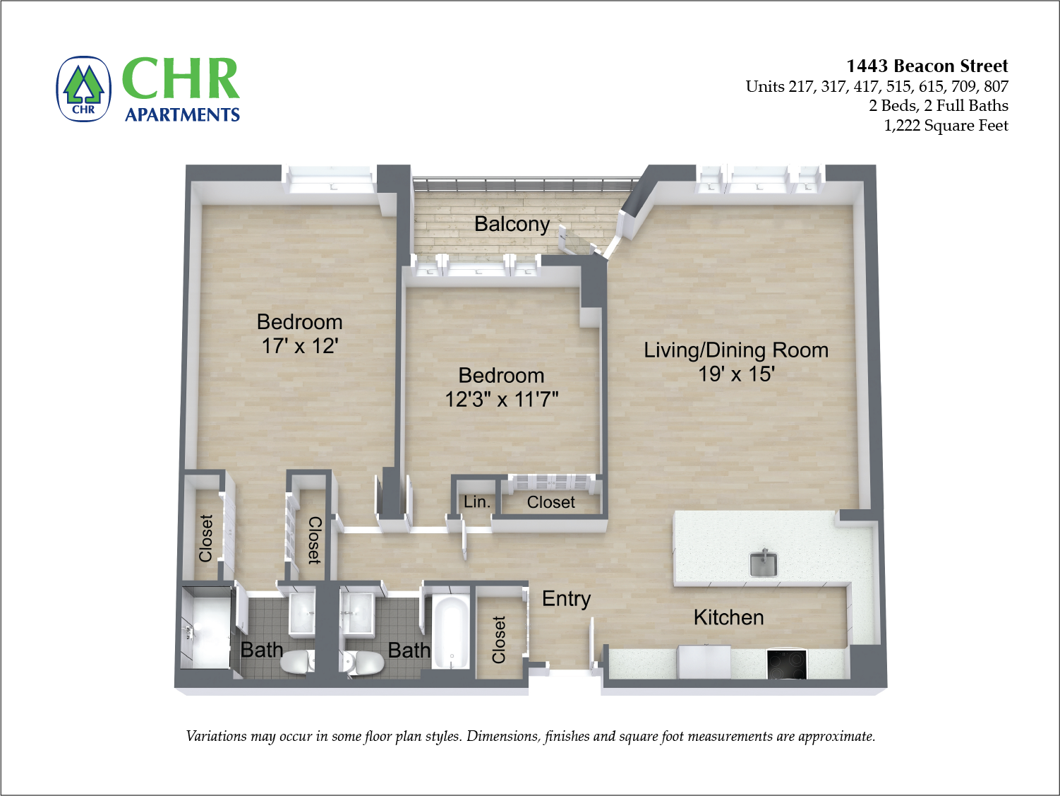 Click to view Floor plan 2 Bed/2 Bath image 7