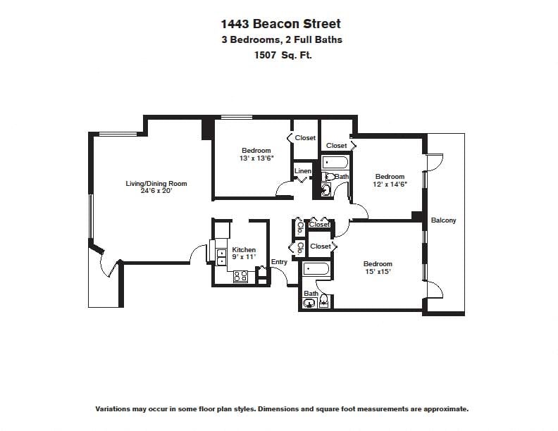 Click to view Floor plan 3 Bed/3 Bath image 6
