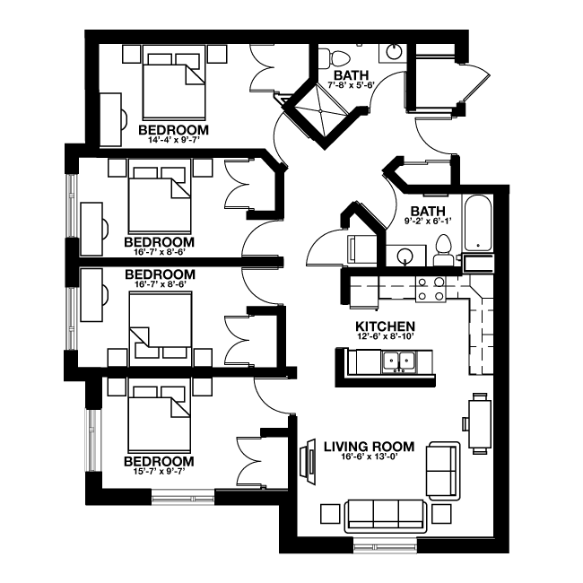 Suite A Floorplan