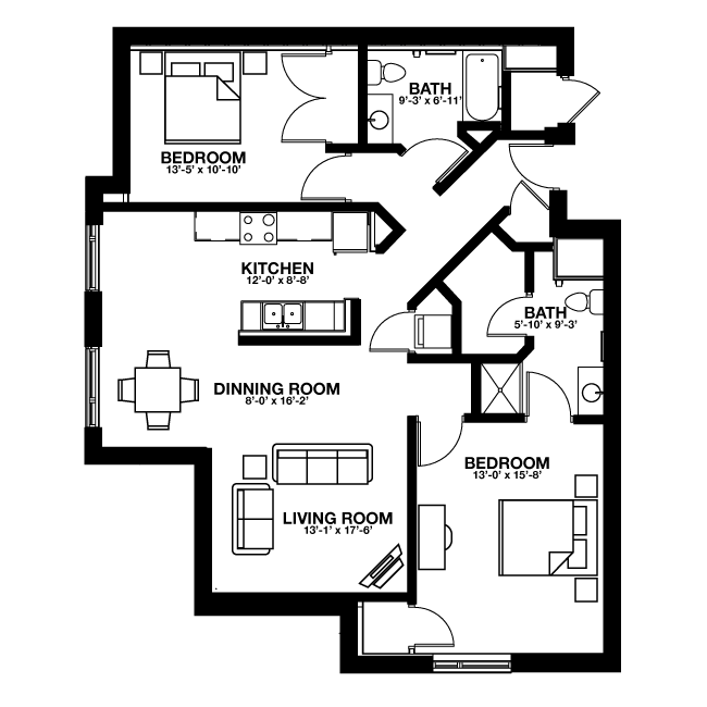 Suite A Floorplan