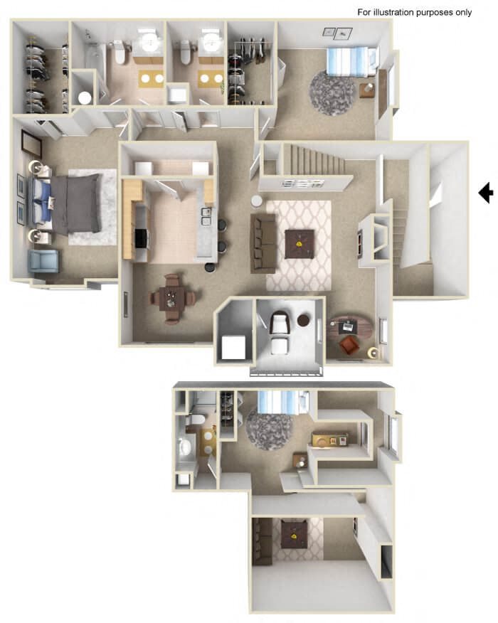 Floor Plans River Oaks Apartments in Grand Rapids, MI