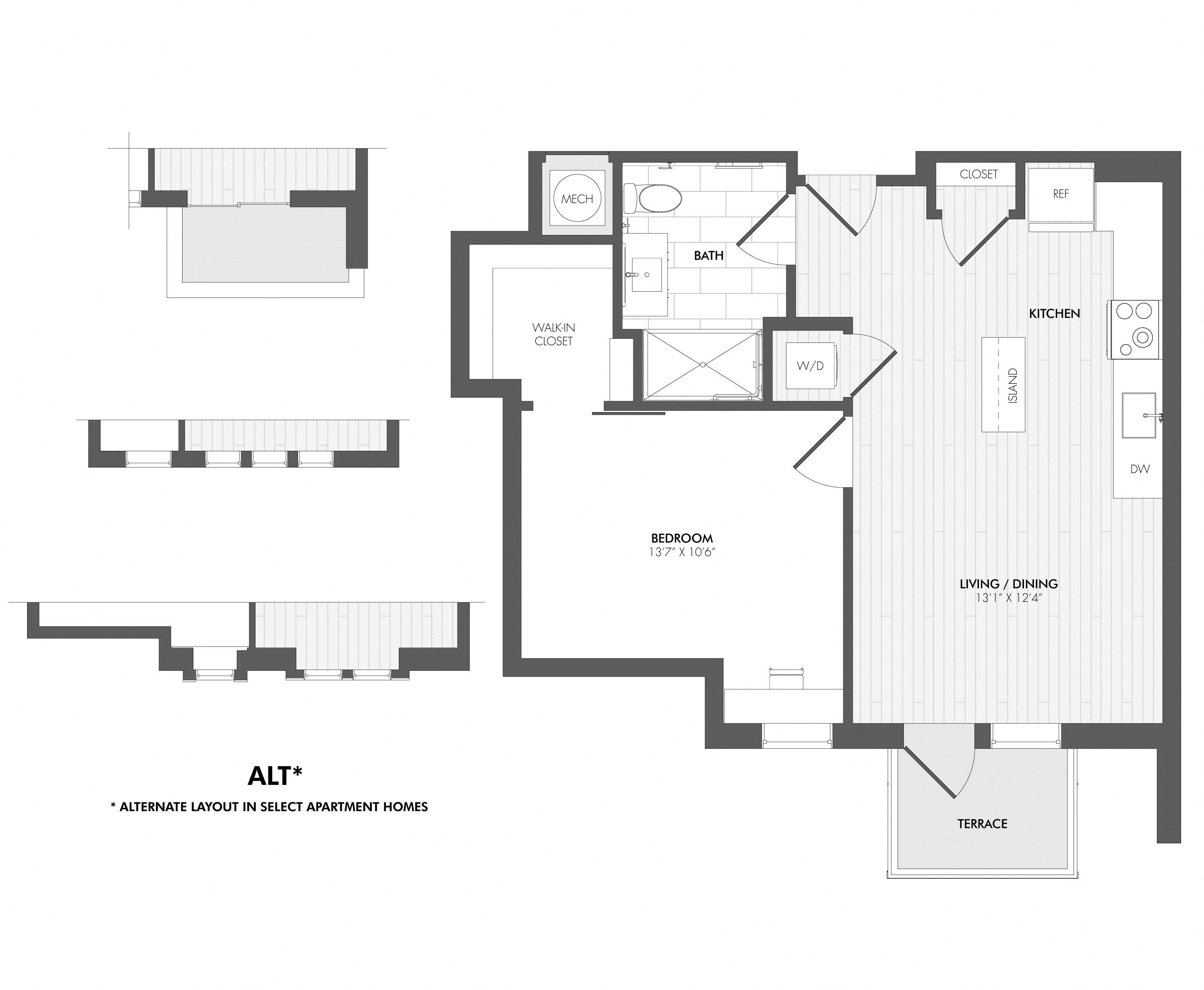 Studio, 1, and 2 Bedrooms Apartments Brookland DC Monroe Street Market