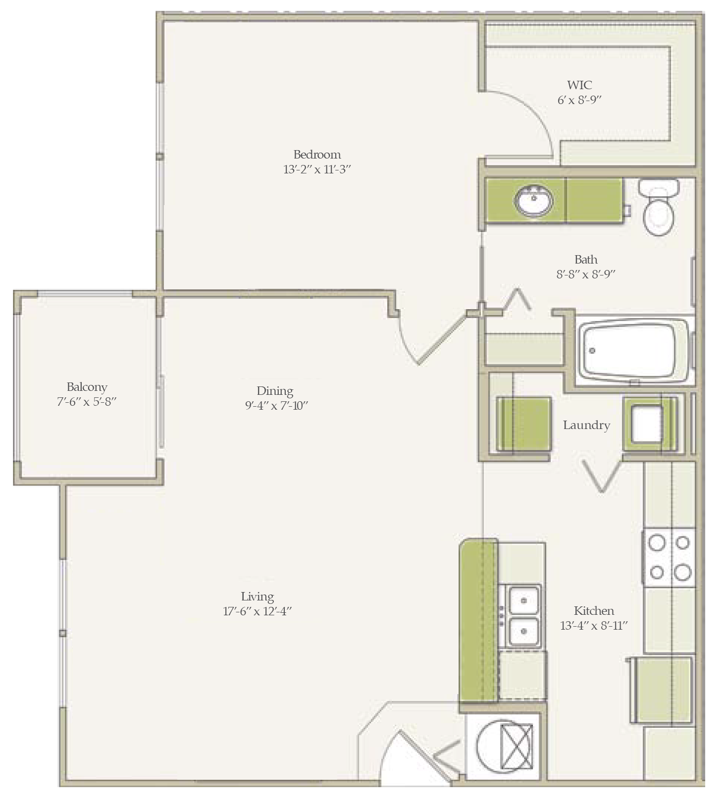 The Cypress (unfurnished) Floorplan The Cypress (unfurnished) Floorplan at Ultris Oakleaf Plantation