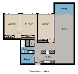Two Bedroom-Den