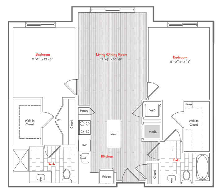 Floor Plan Image of Apartment Apt 239