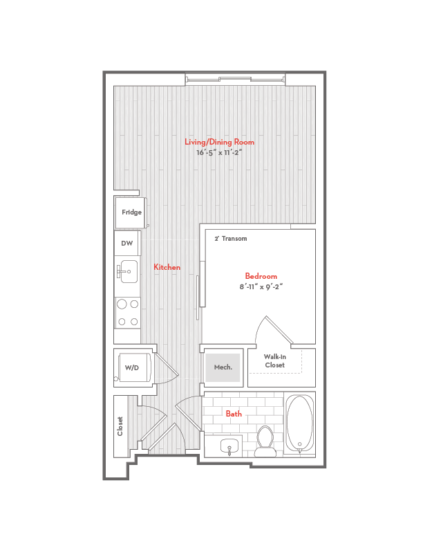 Floor Plan Image of Apartment Apt 210
