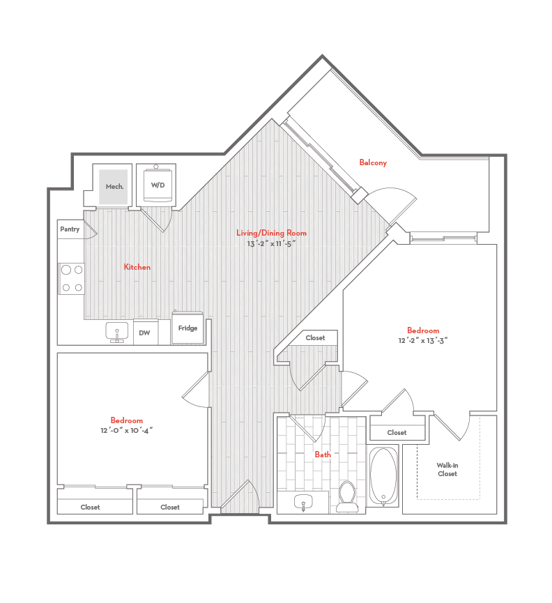 Floor Plan Image of Apartment Apt 720