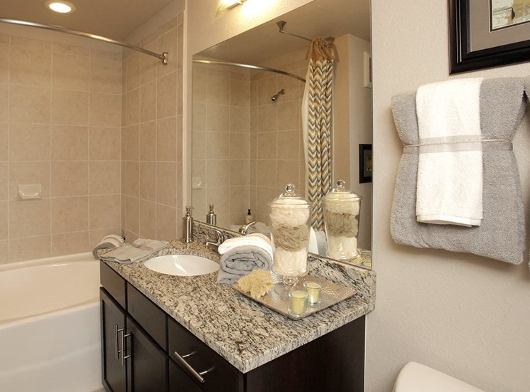 2940 Solano at Monterra model suite bathroom in Cooper City, Florida