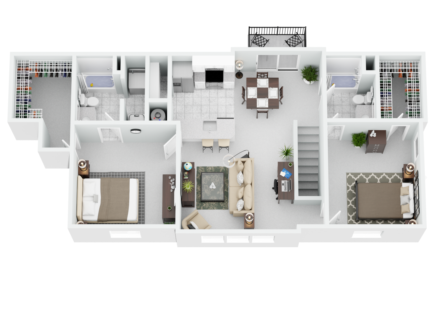 2 Bed Loft with Attached Garage Price not included