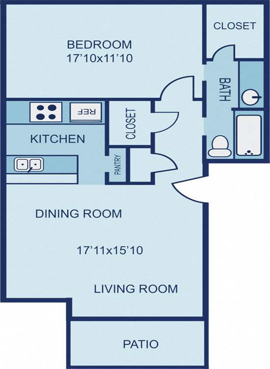 Floorplan A2 Floorplan A2 at Link Apartments, Dallas, TX
