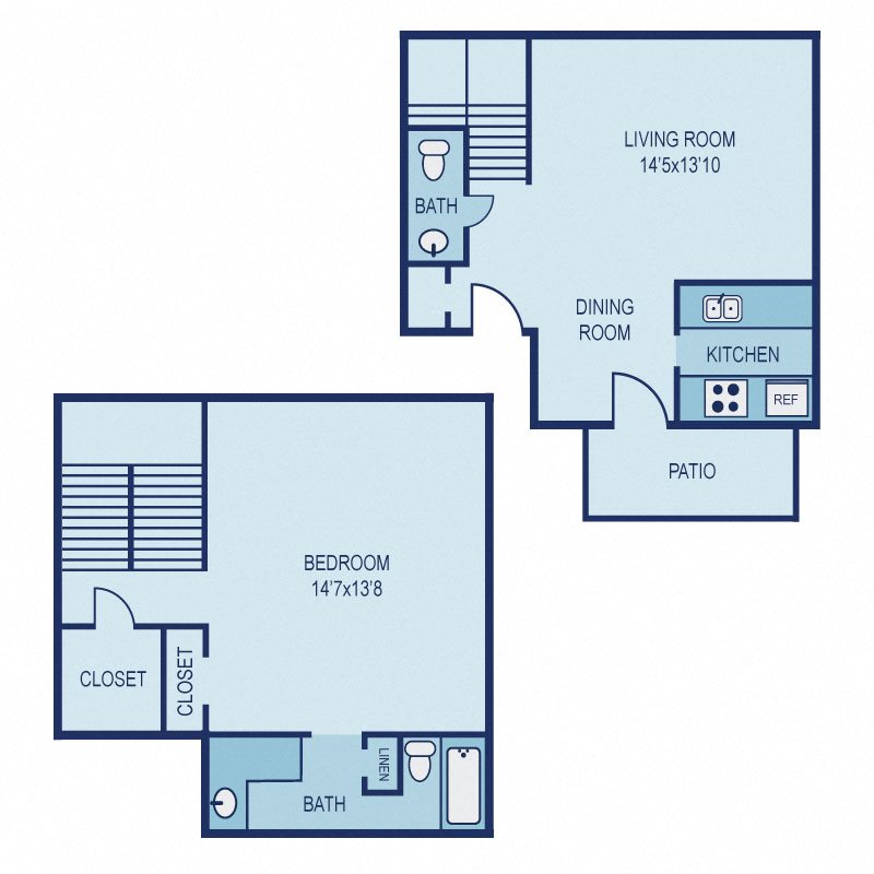 Floor Plan A3 Floor Plan A3 at Link Apartments, Dallas, 75243