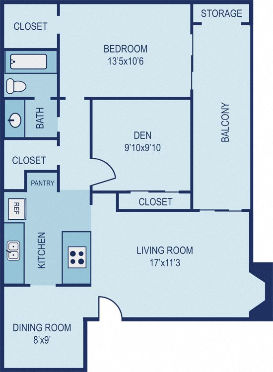 Floor Plan B5 Floor Plan B5 at Link Apartments, Dallas, TX