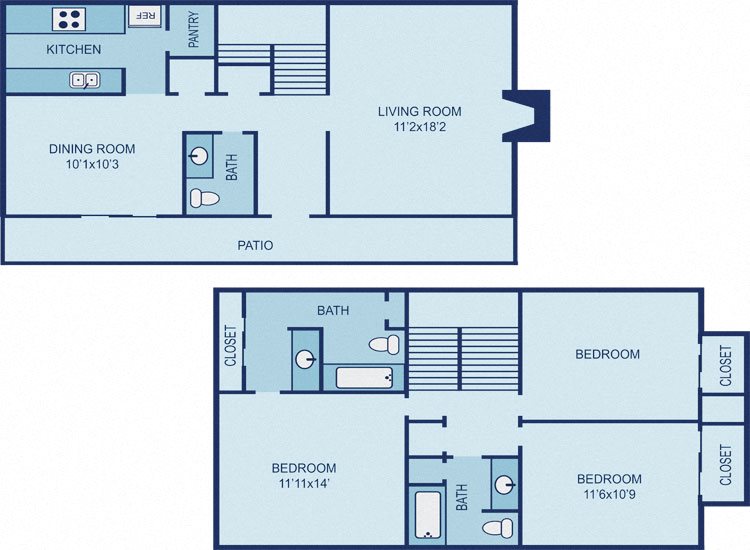 Floor Plan C3 Floor Plan C3 at Link Apartments, Texas