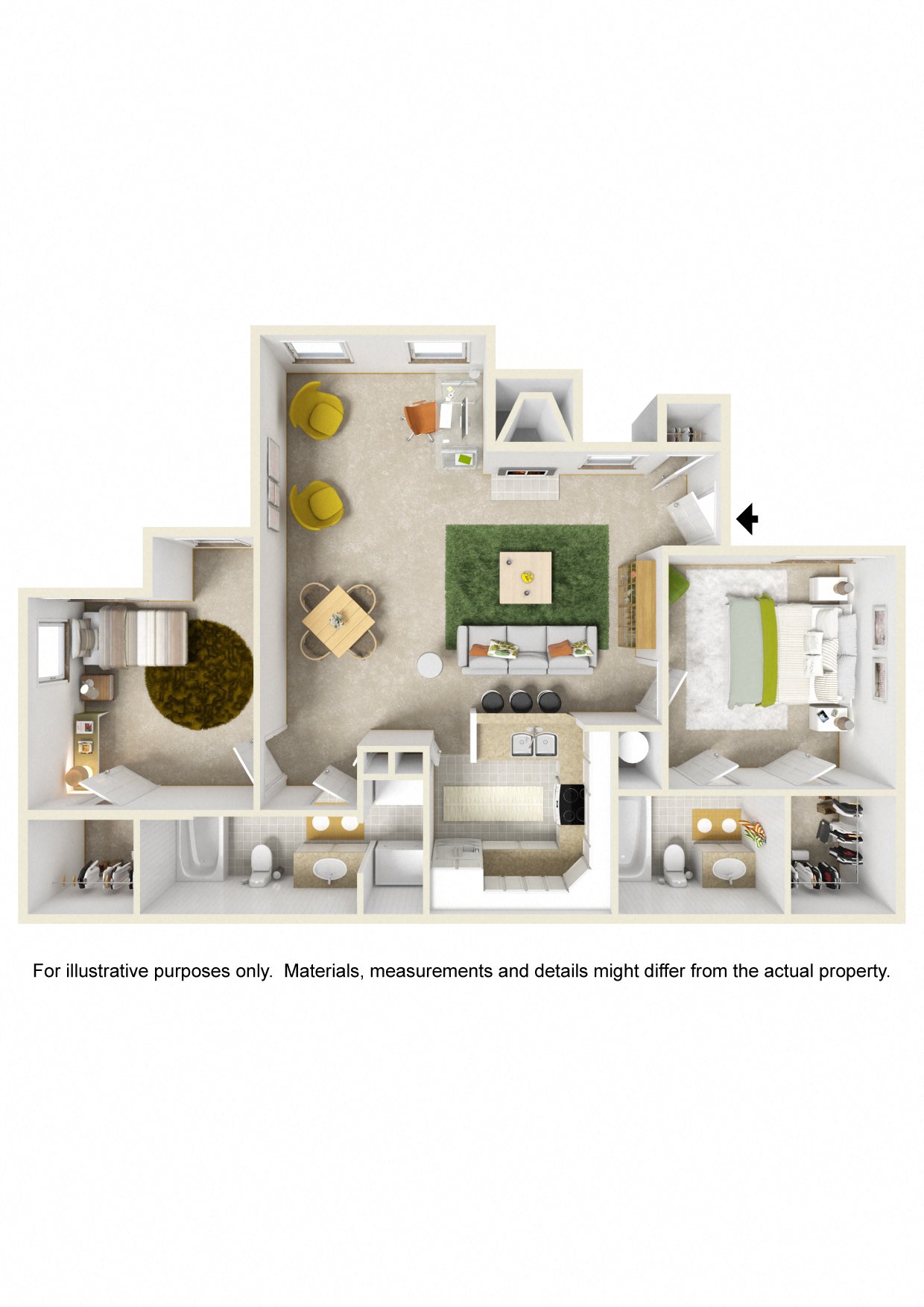 TWO BEDROOM TWO BATH