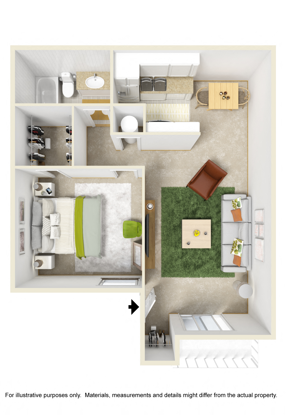 Deluxe 1 Bed 1 Bath