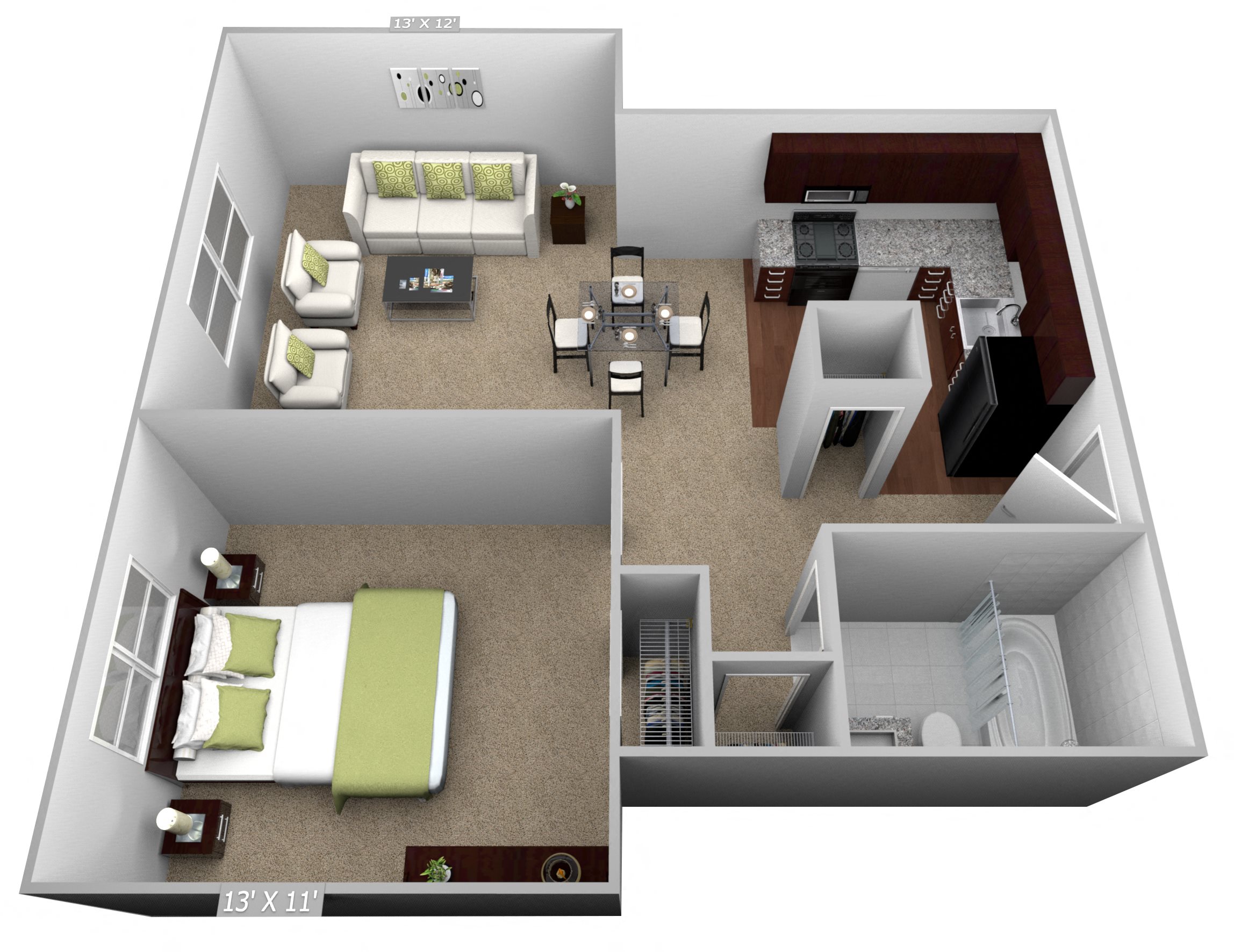 Floor Plans Of Cedar Park Apartments In Troy