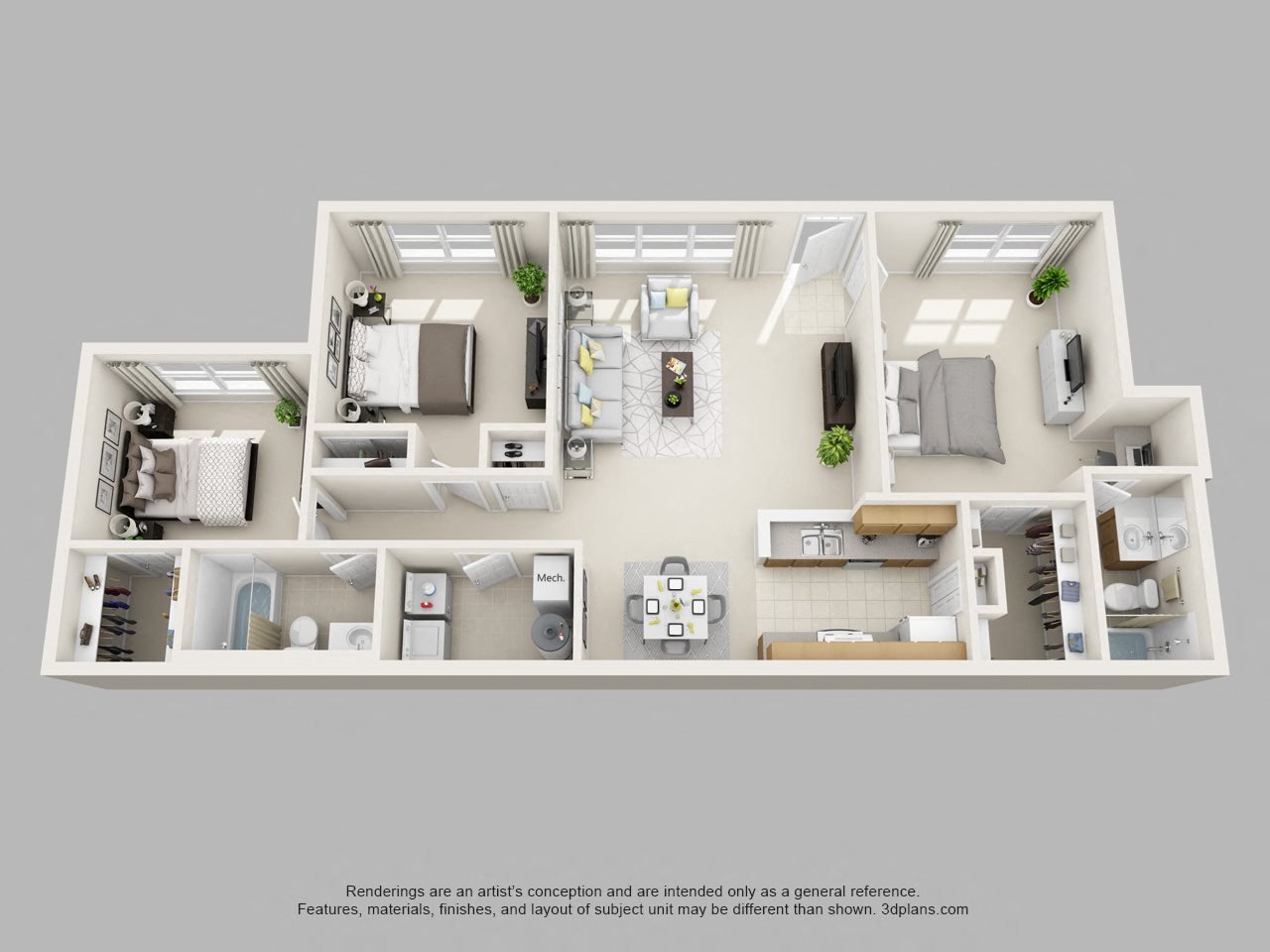 Floor Plans of Aspen Pines Apartment Homes in Wilder, KY