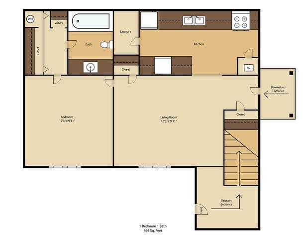 A1 Floor Plan A1 Floor Plan at Balcones Club, Austin, TX