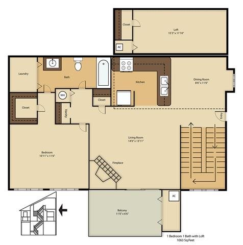 A5 Floor Plan A5 Floor Plan at Balcones Club, Texas, 78750