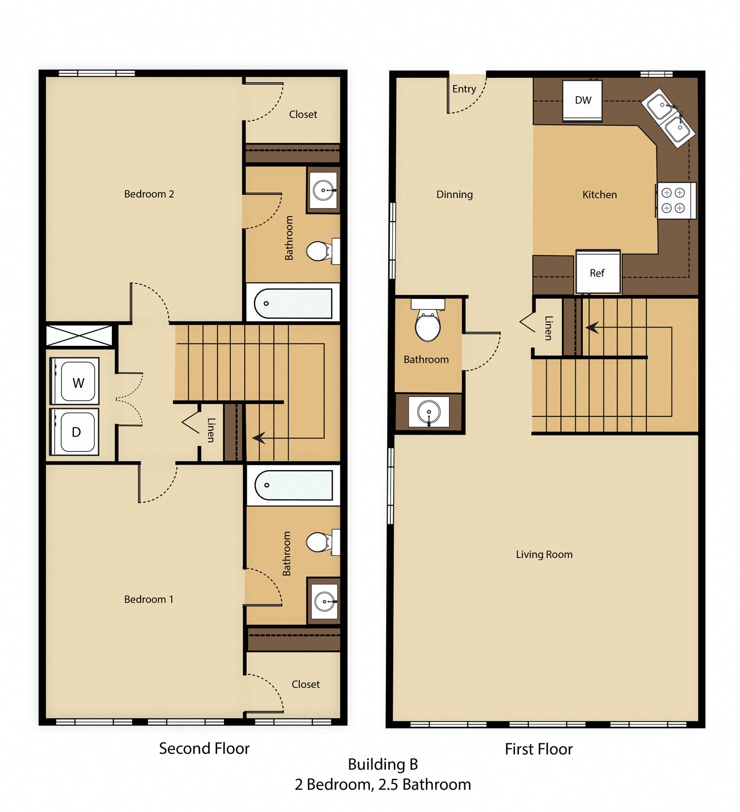 Floor Plans of SHA7 Apartments in Spartanburg, SC