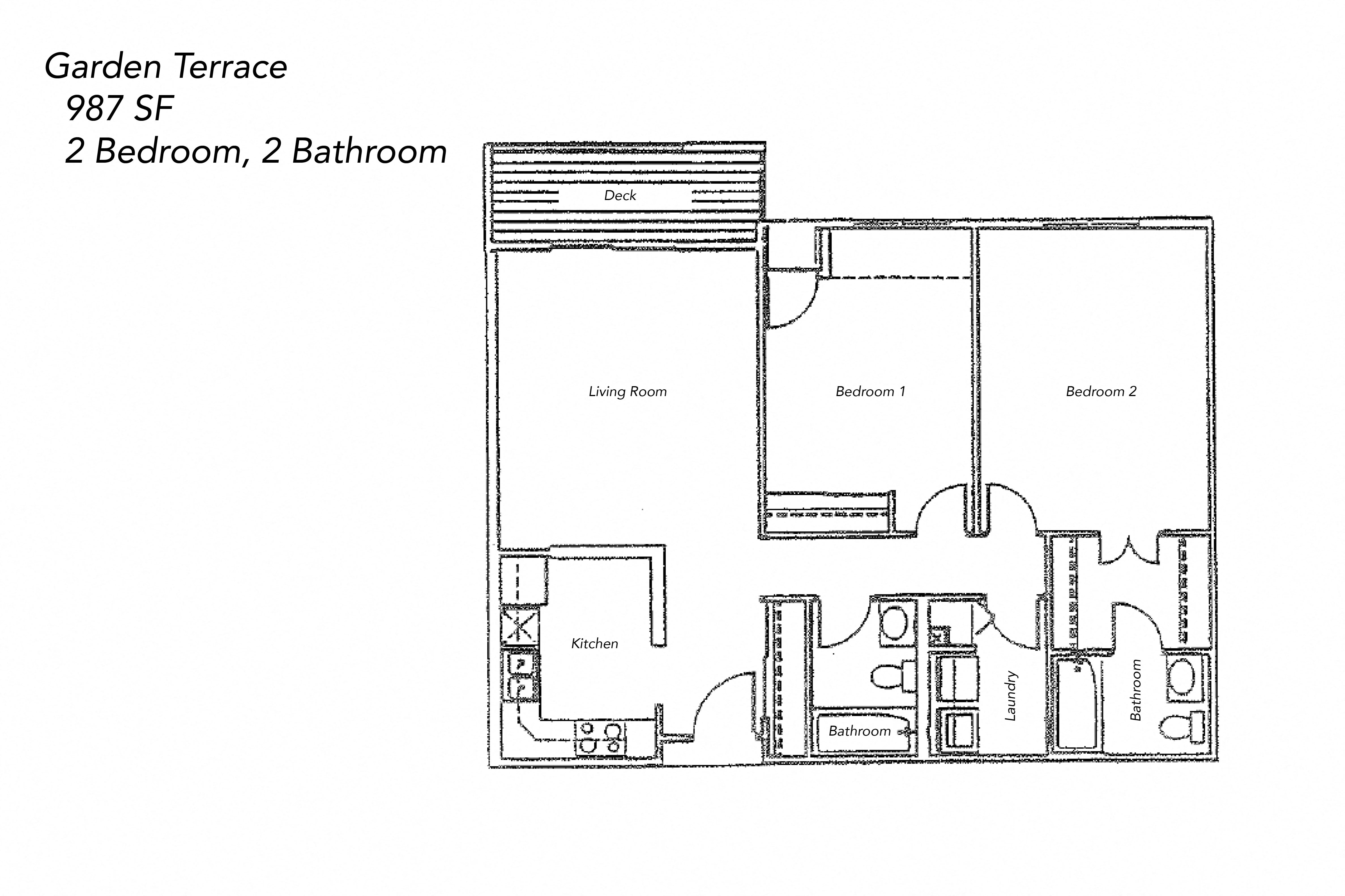 Floor Plans of Garden Terrace Apartments in New Ulm, MN
