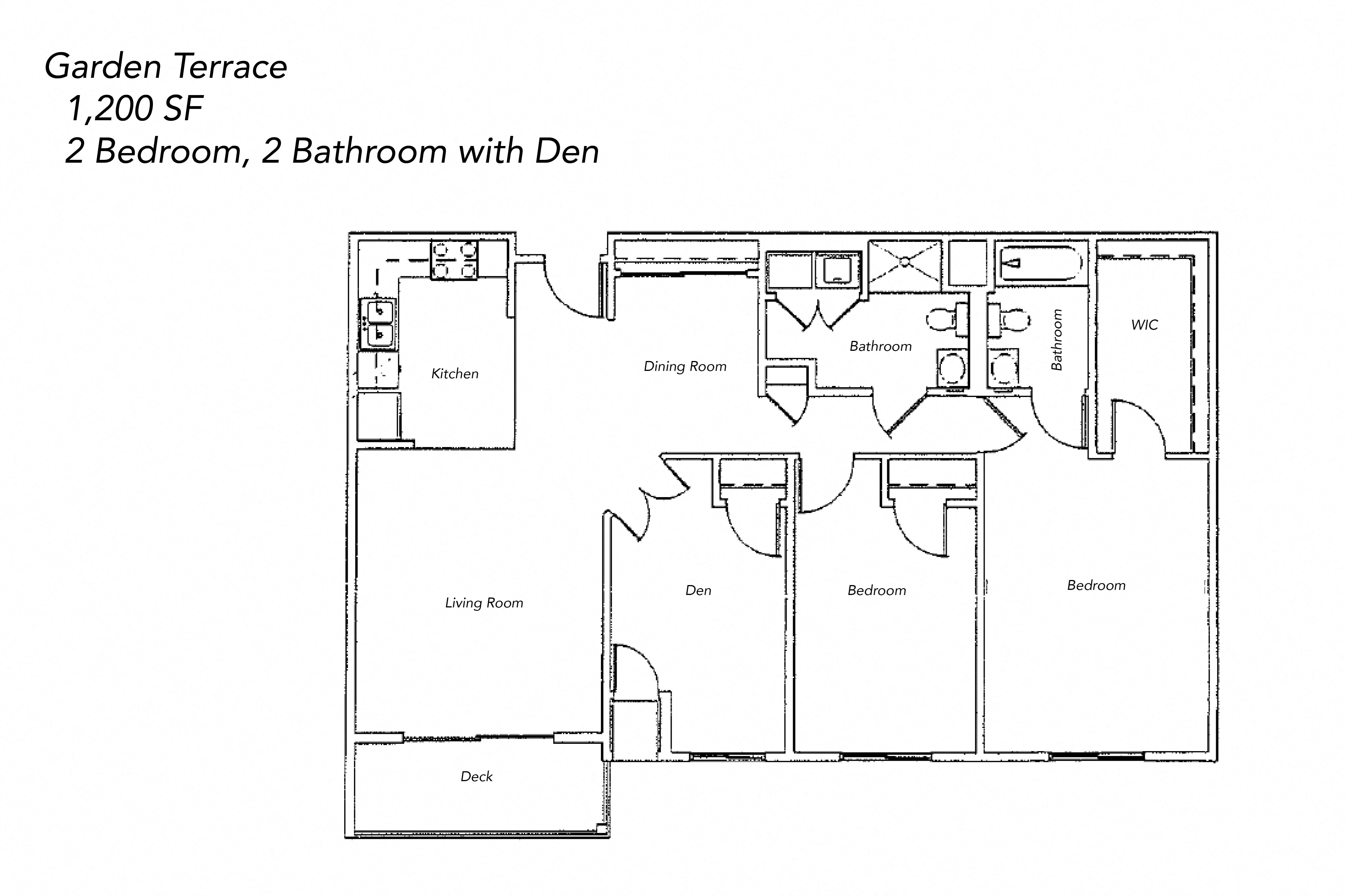 Floor Plans of Garden Terrace Apartments in New Ulm, MN