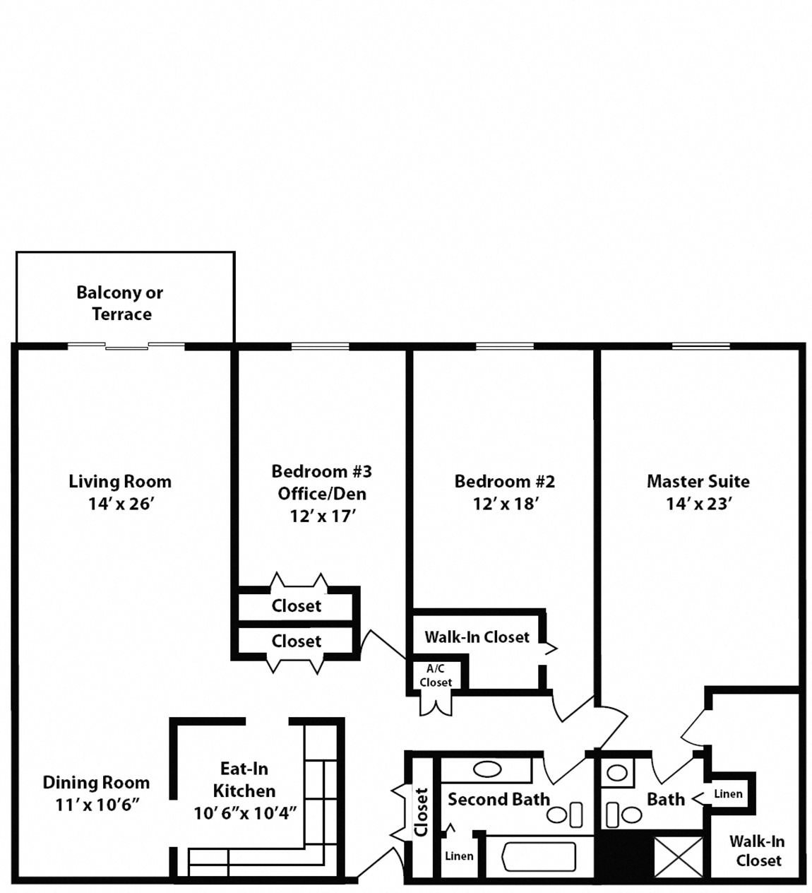 Floor Plans of Chateau Chatillon Apartments in Cranston, RI