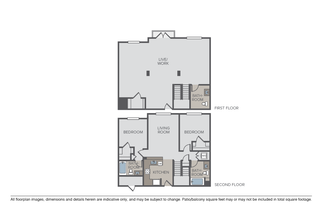 Malina Townhome - Live/Work floor plan