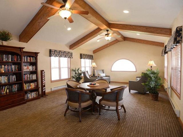 Dedicated Library and Computer Room at Highlands at Riverwalk Apartments 55+, 10954 N Cedarburg Road, Mequon, WI 53092