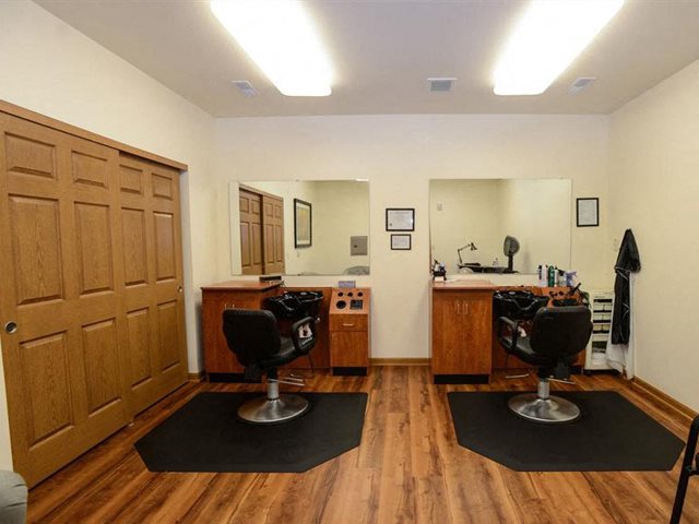 Dedicated Hair Salon at  Highlands at Riverwalk Apartments 55+, 10954 N Cedarburg Road, Mequon, Wisconsin