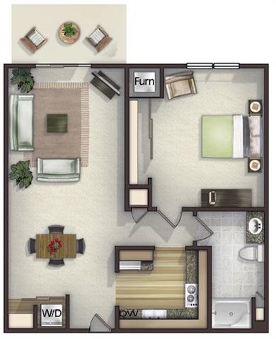 Floor plan Floor plan at Highlands at River Crossing Apartments , Winneconne, WI 54986