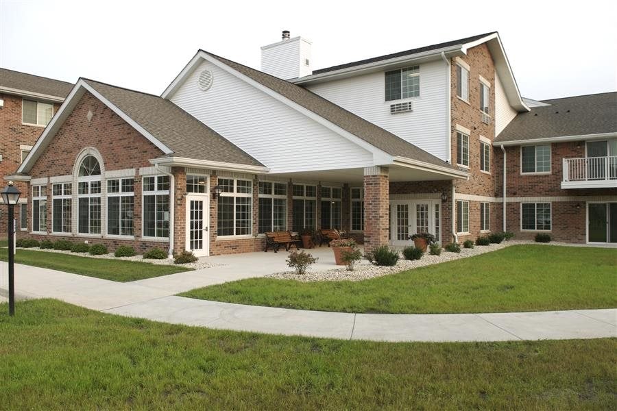 Beautifully Landscaped Grounds  With Walking Trails at Parkwood Highlands Apartments & Townhomes 55+, New Berlin, WI,53151