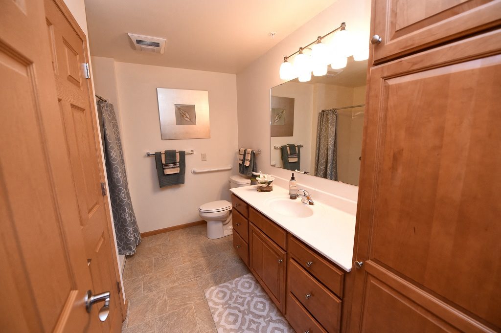 Bathroom with Large Linen Closet