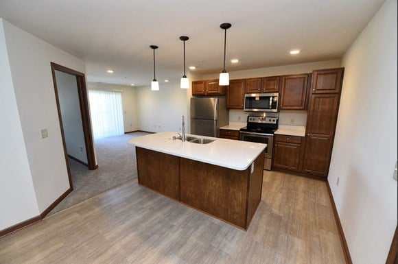 Open Concept Kitchen with Island