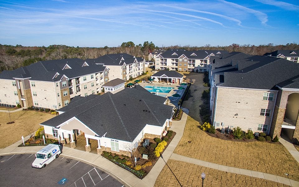 Aerial View of West End at Fayetteville in Fayetteville, NC
