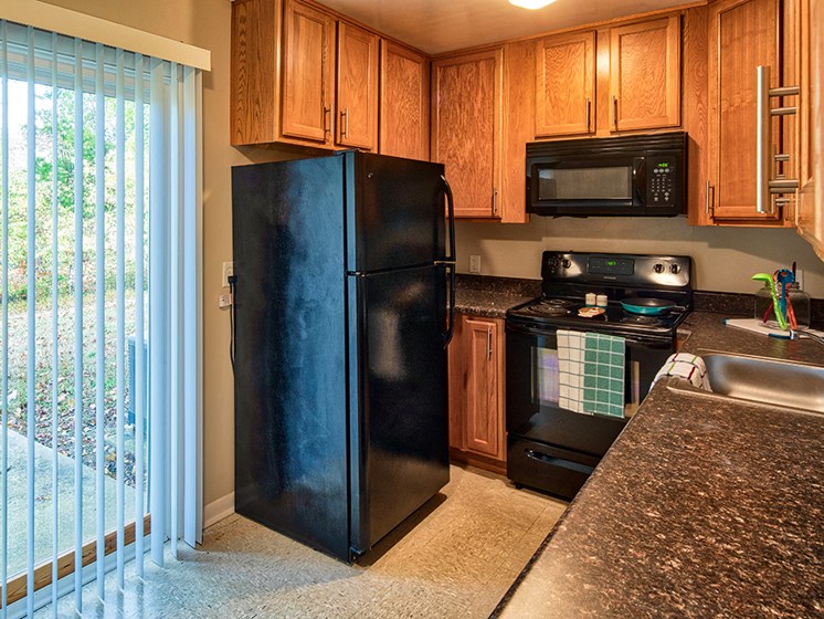 Affordable apartments kitchen in Hampton Va