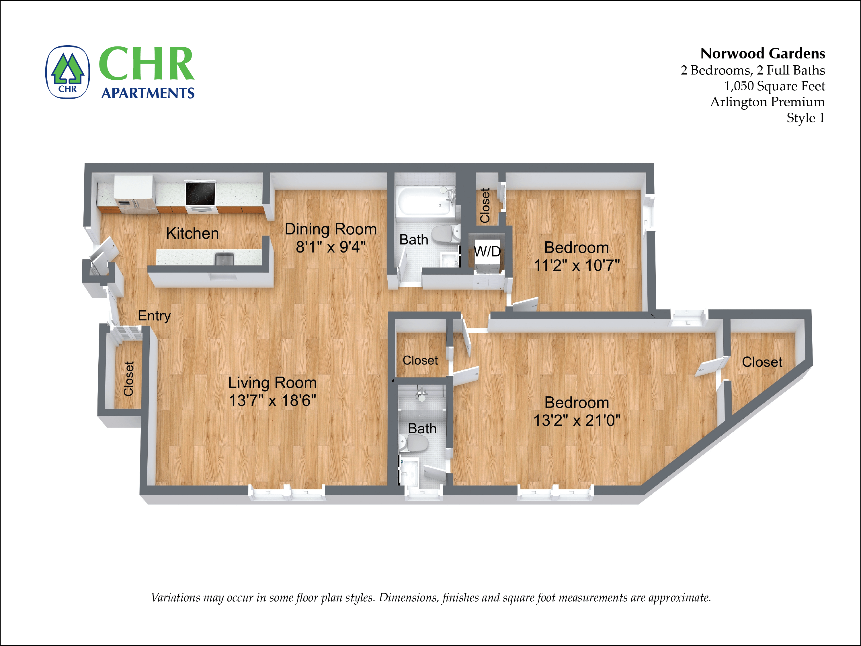 Floor plan 2 Bedroom image 2