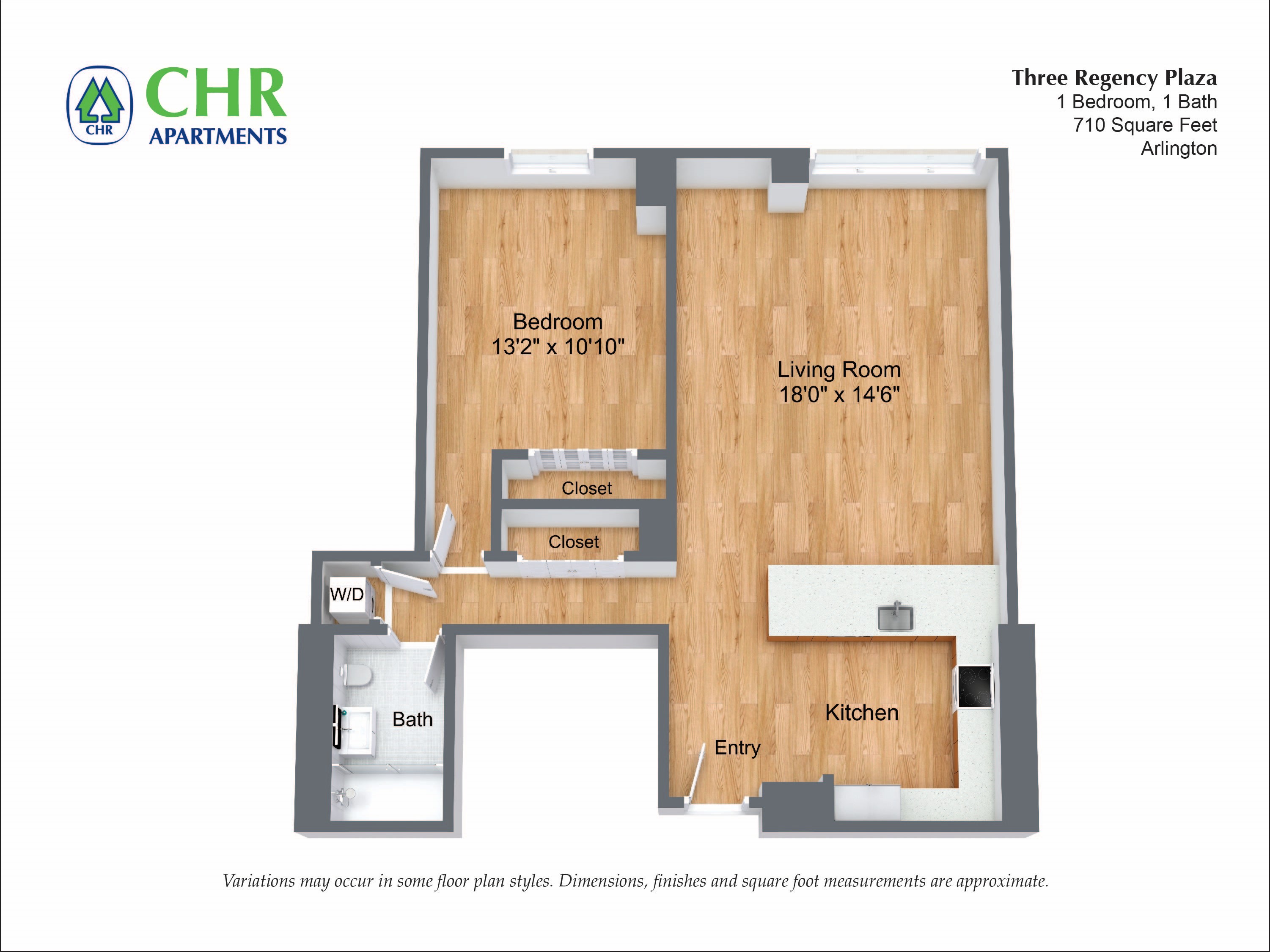 Click to view 1 Bed/1 Bath with Large Living Room floor plan gallery