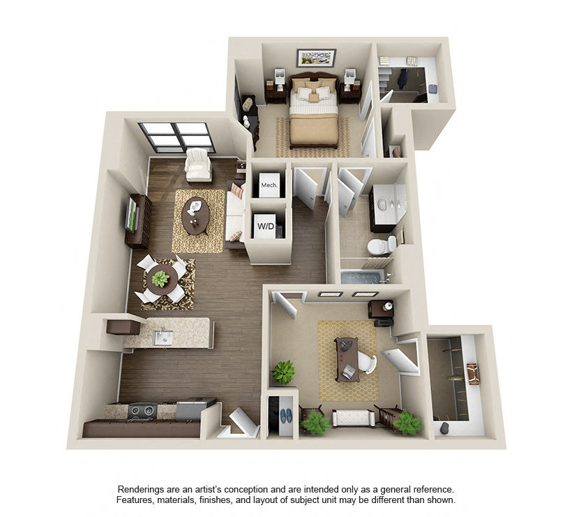Floor Plan Image of Apartment Apt 120