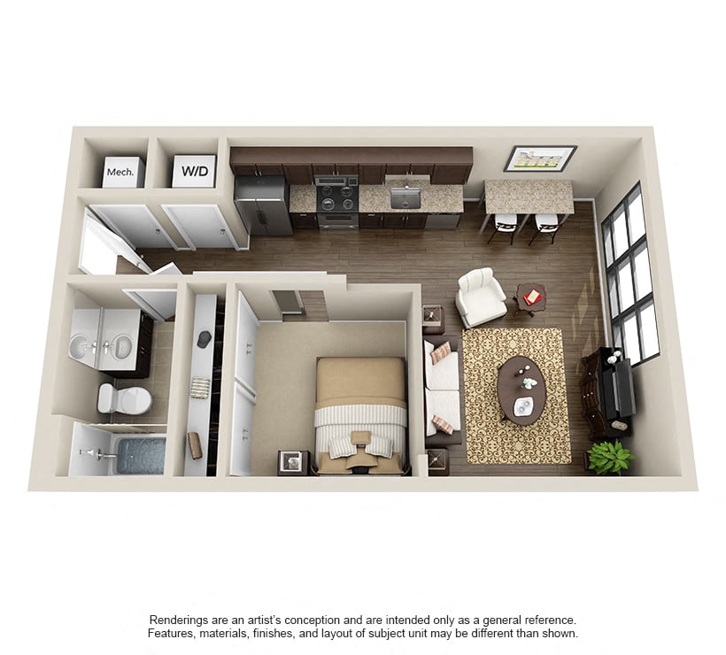 Floor Plan Image of Apartment Apt 117