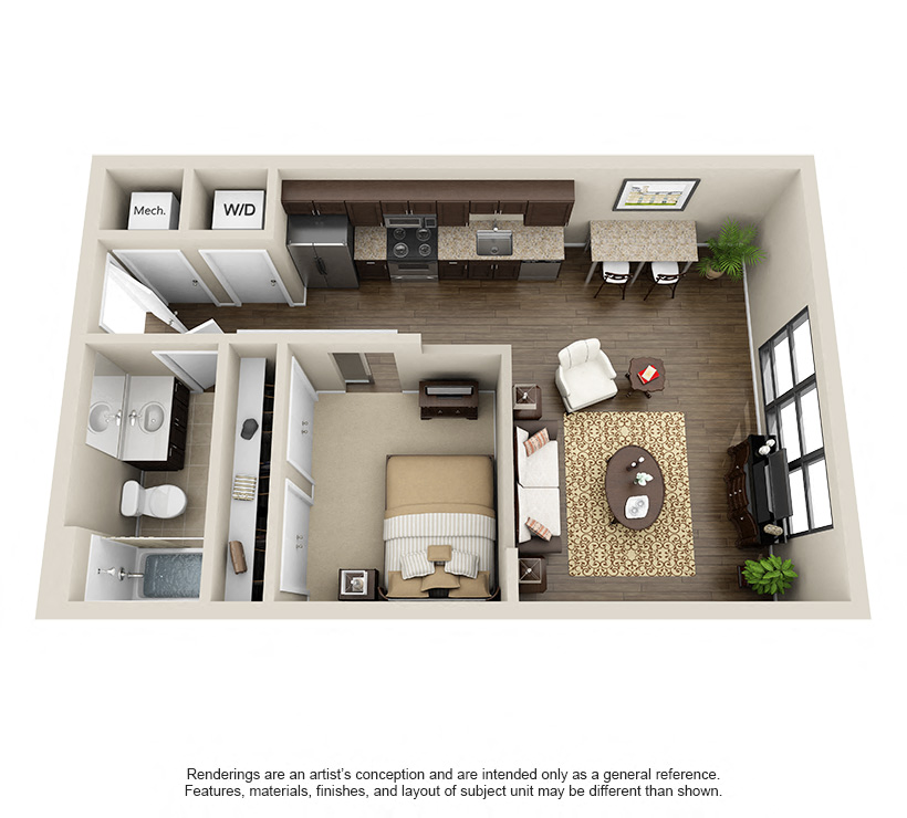 Floor Plan Image of Apartment Apt 103