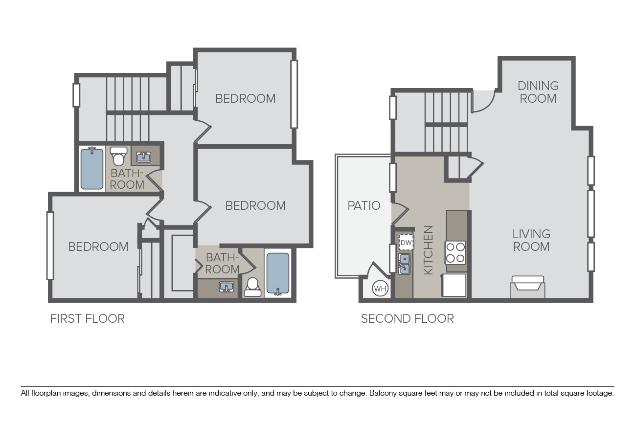 Plan 3B Townhome floor plan