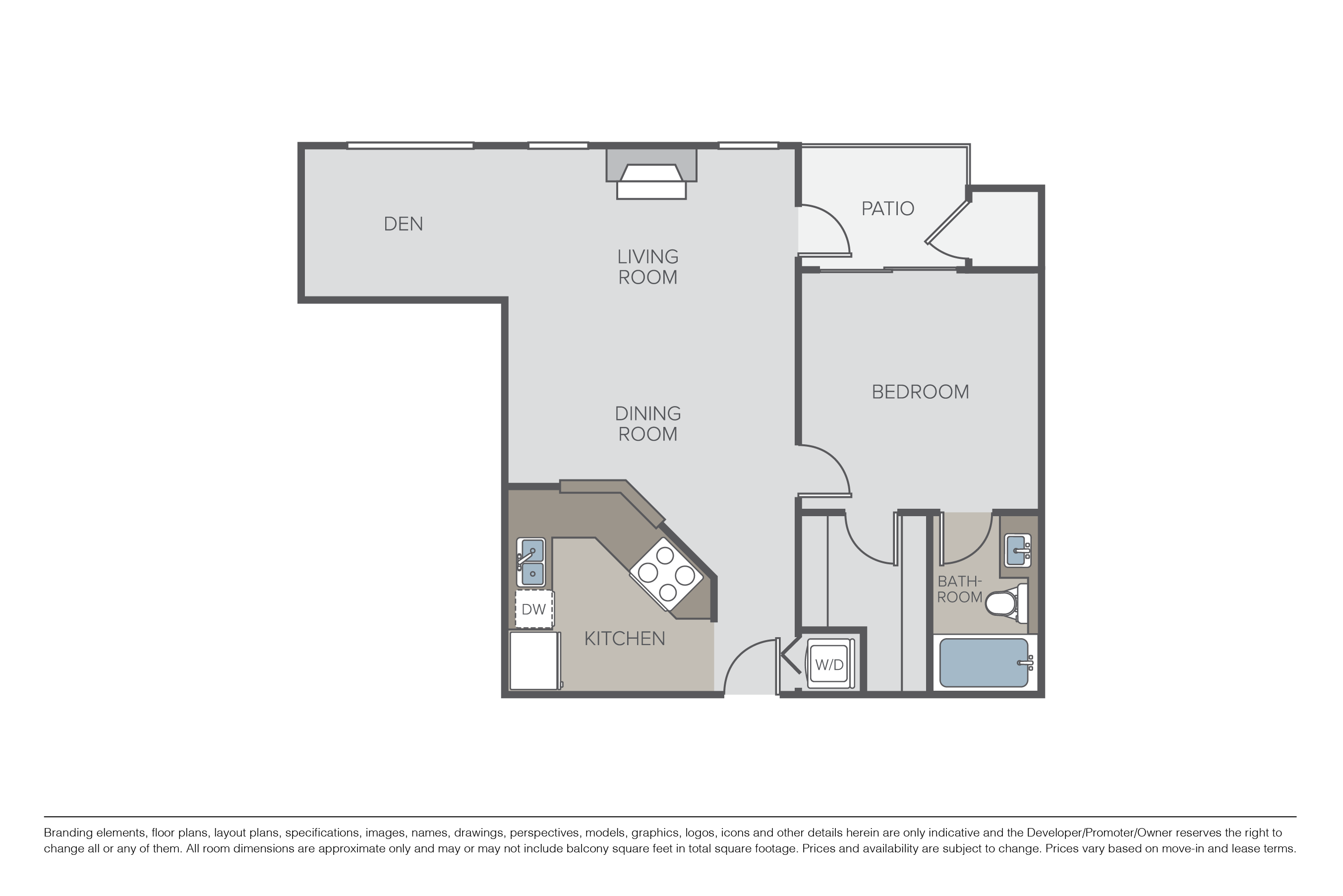 Pier + Den floor plan