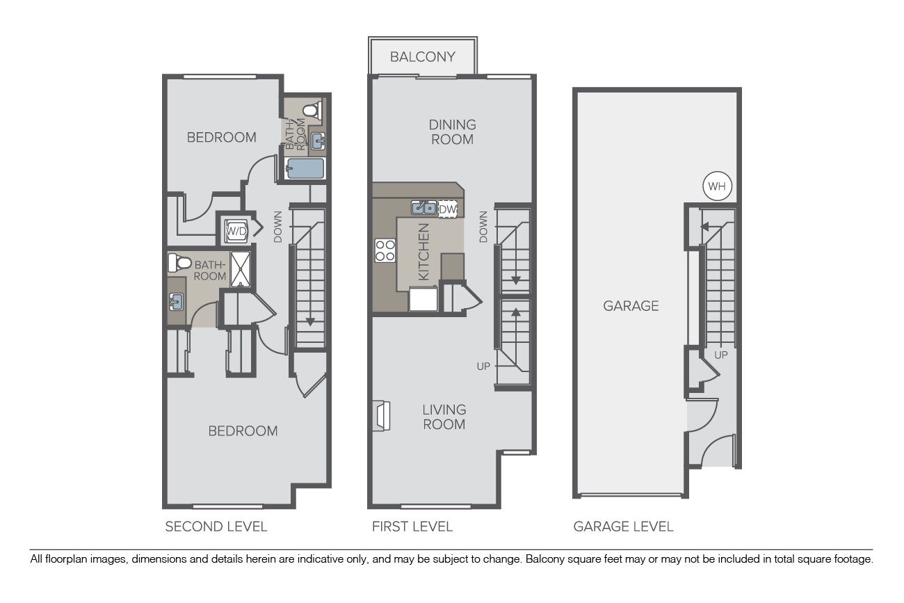 Staccato Townhome floor plan
