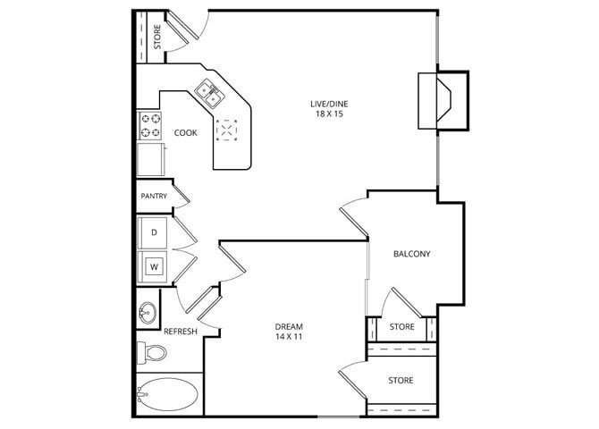 Floor Plans of Edgewater in Lewisville, TX