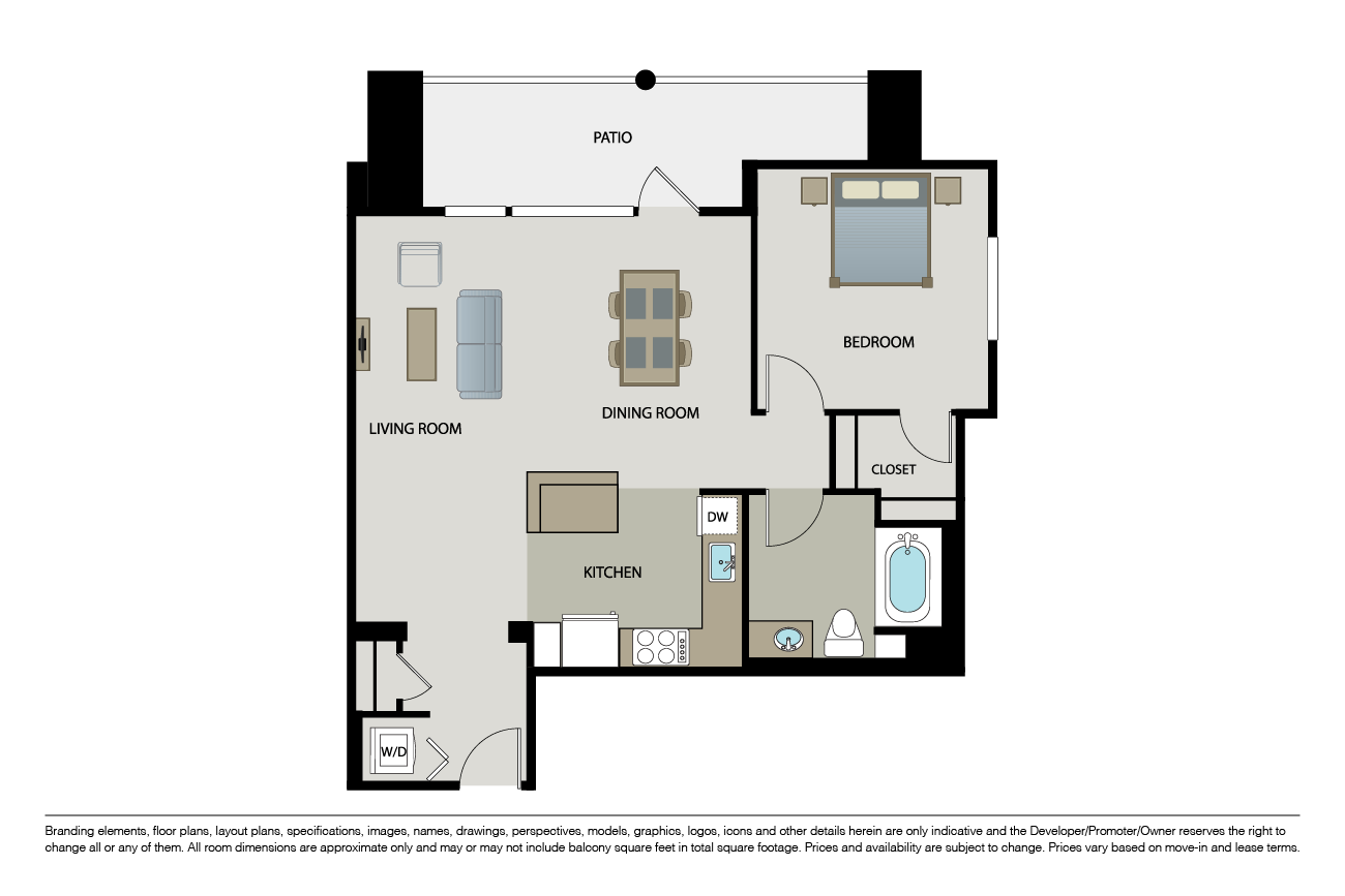 The Rossetti floor plan image