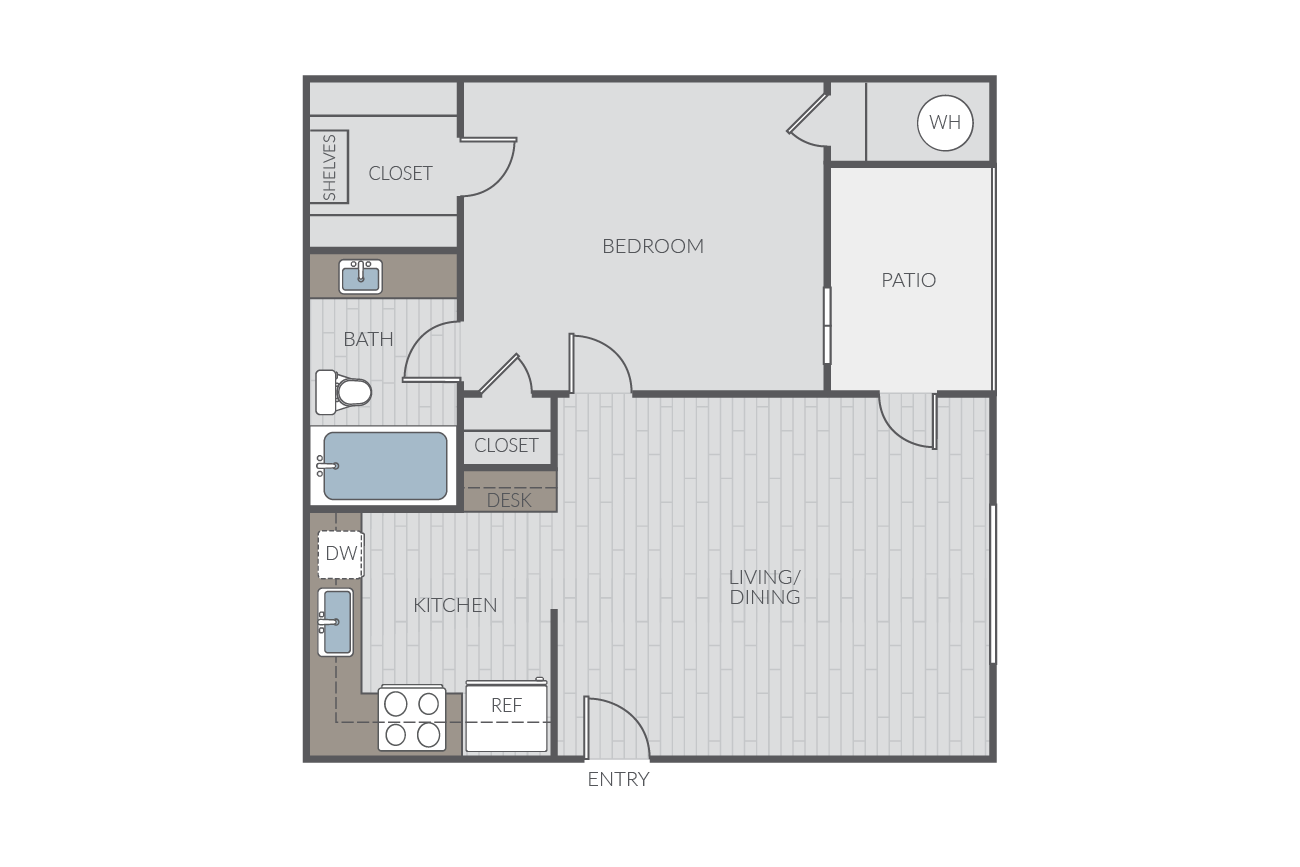 Plan 1B floor plan