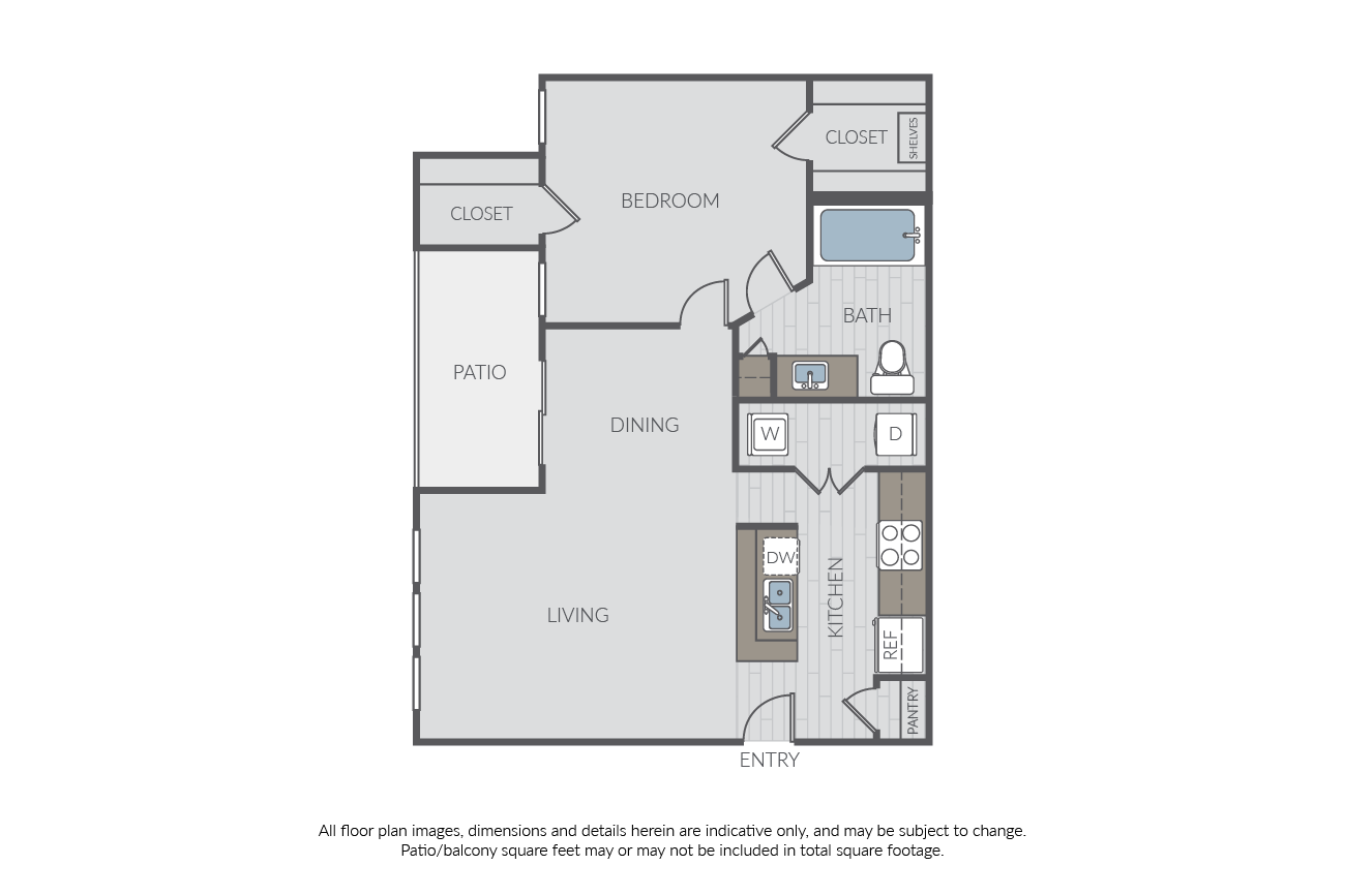Plan 1E floor plan