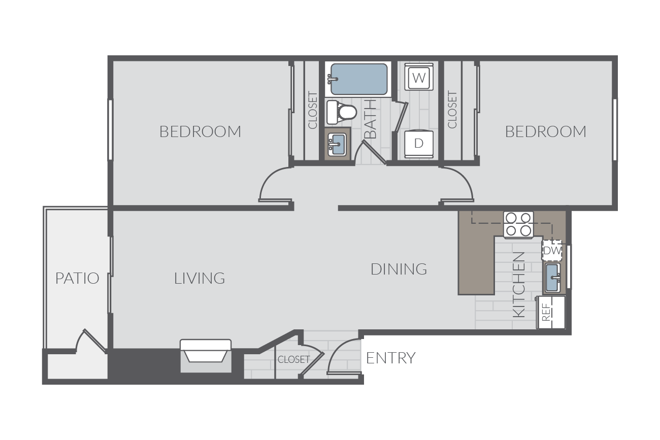 Plan 2B floor plan