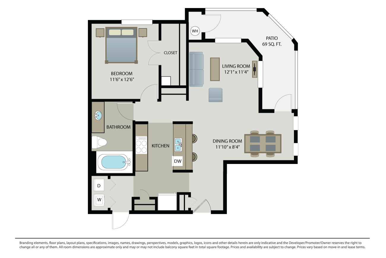 Plan 1B floor plan